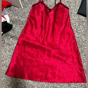 Silk Red Night Dress